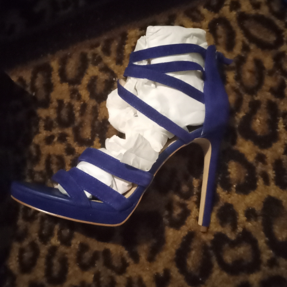 French Connection Monarch Blue Size 9 sandal heels